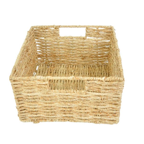 Jute Basket Bag with Wooden Handle Ladies Hand Bag (Copy) - Image 4