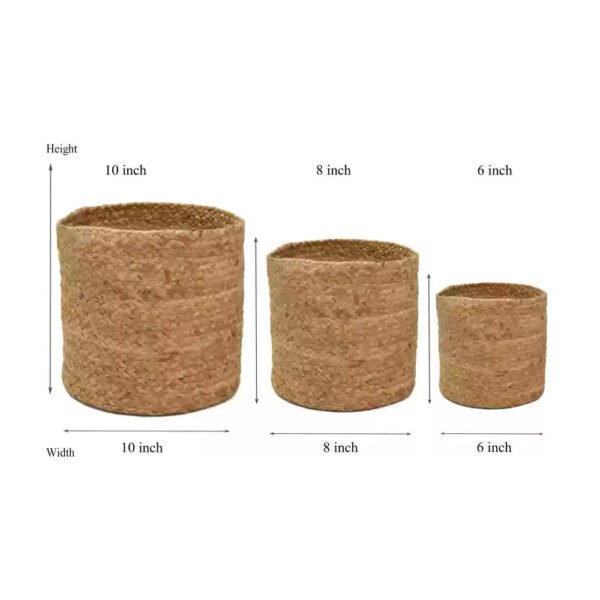 Jute Basket Bag with Wooden Handle Ladies Hand Bag (Copy) - Image 3